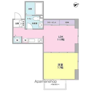 ブリックプレイス【1階】の間取り