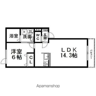 マグノリア【2階】の間取り