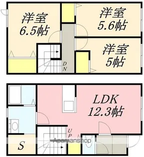 パオス日吉Ⅱ【F号室】の間取り