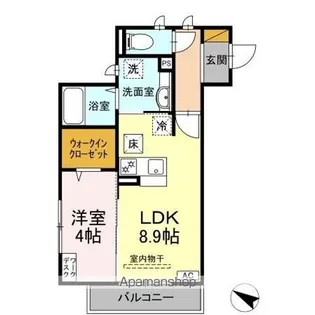 クレイドル【1階】の間取り