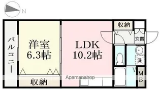 ルシェリア【302号室】の間取り