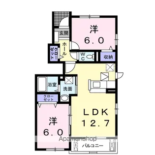 サンウィングスⅡ【1階】の間取り