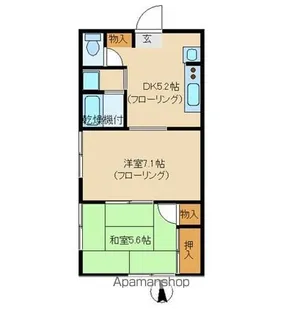 福島県会津若松市門田町大字一ノ堰字村西【アパート】の間取り