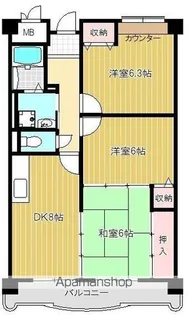 3DKの間取り画像