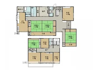 長野県諏訪市大字四賀【一戸建】の間取り