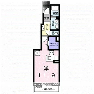 レジデンスノーブルPART.2【1階】の間取り