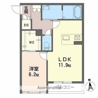 ほたる川【1階】の間取り