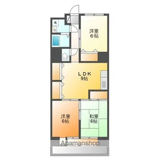 アポー河辺壱番館【3階】の間取り