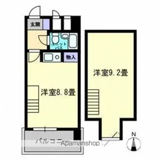 AM’S4観光町【9階】の間取り
