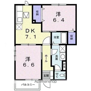 エスペランサ【1階】の間取り