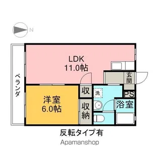 スカイプラザTS【103号室】の間取り