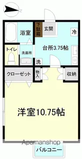 キャトルセゾン【1階】の間取り