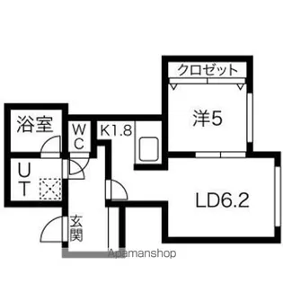 植物園テラス【4階】の間取り