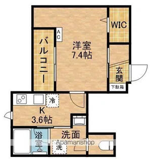 メゾン ド アルブル【3階】の間取り