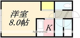 LE CHAT TABBY Ⅳ(ルシャタビィ)【206号室】の間取り