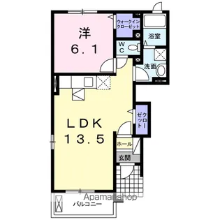 シェルメゾン【1階】の間取り