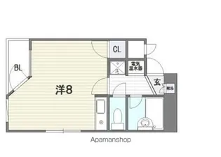 ロイヤルコート九大前【401号室】の間取り