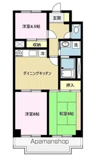 アーバンスプラザイシワタ3【2階】の間取り