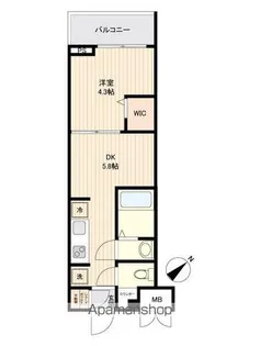 ウィルテラス用賀【3階】の間取り