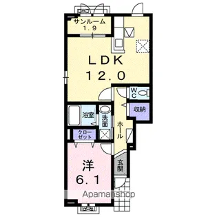 リッコ ハギノ【1階】の間取り