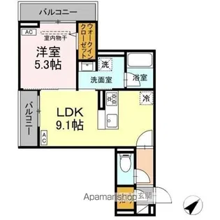 ヴェルレガーロ【3階】の間取り