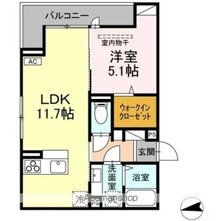 DーROOM富竹新田【3階】の間取り