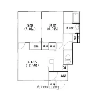 サンビレッジヴィラ【102号室号室】の間取り
