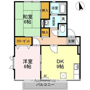 フレッシュグリーン21 B棟【1階】の間取り