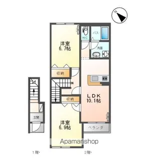 コンフォート’12【2階】の間取り