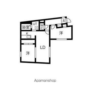 ビッグバーンズマンション水車町【2階】の間取り