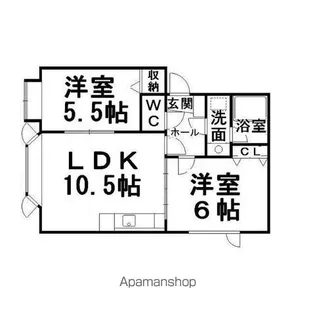 ハートフル565【3階】の間取り