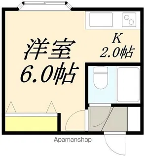 ファイブスタービル【2A号室】の間取り
