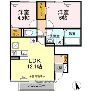 H・MパークスⅤ【1階】の間取り
