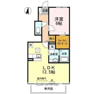 ガーデンクォーツ【1階】の間取り