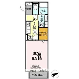 セレスティア黒野【1階】の間取り