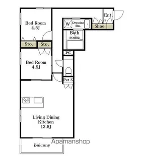 ルピナス【2階】の間取り