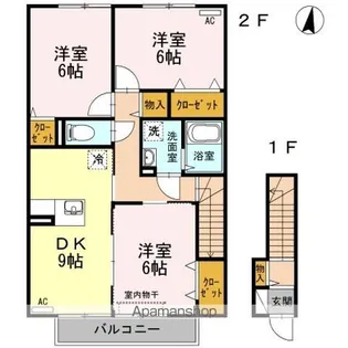 グラン・リーオ A棟【2階】の間取り