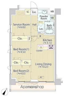 SASAZUKA TODAY【1階】の間取り