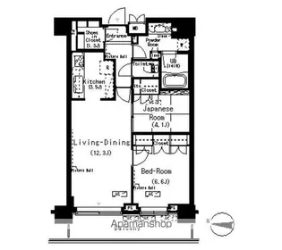東京都江東区辰巳2丁目【マンション】の間取り