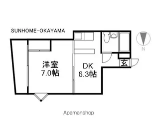 エイトバレー54【3階】の間取り