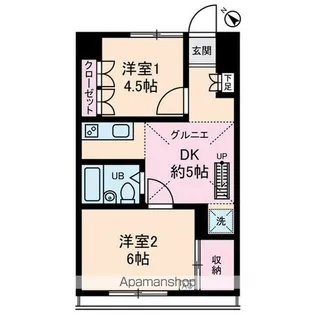 メゾンイーストワイド【2階】の間取り