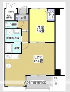 ザ・レジデンス元魚【6階】の間取り