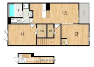 LA CASA MIA UNO【2階】の間取り