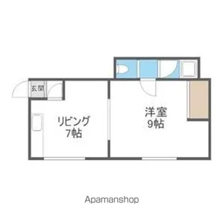 とだて荘【103号室】の間取り