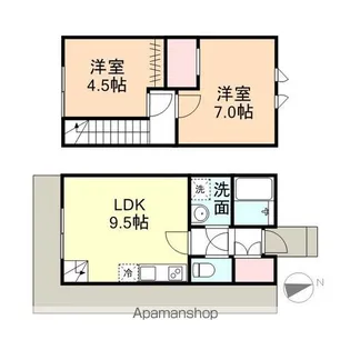 T’Sカサーレ姫野【E号室】の間取り