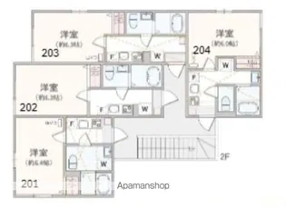 アザーレ・パッシオ上大岡【2階】の間取り