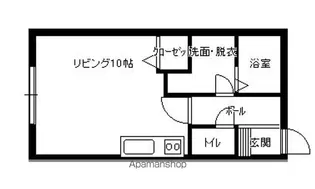 コスモB【202号室】の間取り