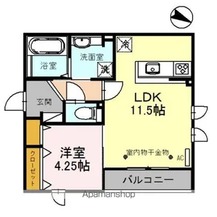 エクセルコート野々市 A棟【3階】の間取り