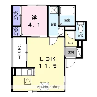 ル・ラパン・ドゥ・ラヴィーヌ【1階】の間取り