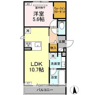 セレスティア旭町【2階】の間取り